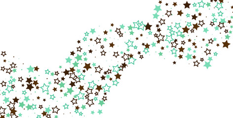 Shooting stars confetti. Multi-colored stars. Holiday background. Abstract texture on a white background. Design element. Vector illustration, EPS 10	