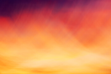 Abstract and colorful blurry background of dramatic bright sky