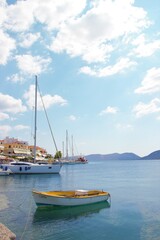 Fototapeta na wymiar Ermioni, Greece, Peleponnese boat in the harbour