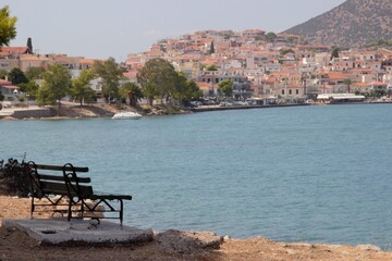 Ermioni, Greece, Peleponnese across the harbour