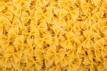 Italian pasta farfalle background