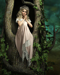 Pink Forest Fairy, 3d CG © Atelier Sommerland
