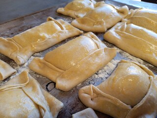 Empanadas chilenas. Preparación tradicional de Chile