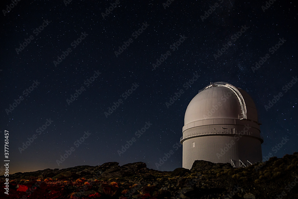 Wall mural observatory astronomical dome