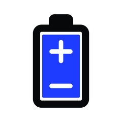Battery charging UI icon vector