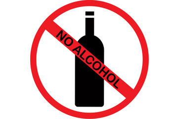 alcohol prohibition sign