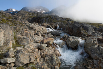 Waterfall along Fjords, Greenland