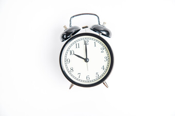 alarm clock on white background 10:00