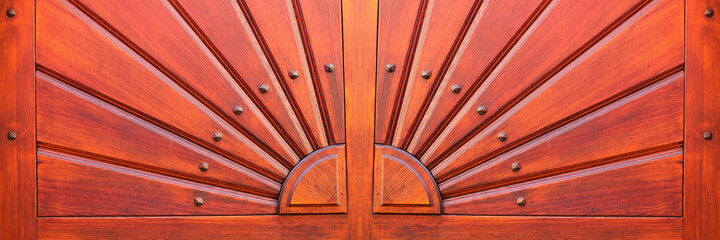 Old wood door design. great for presentation background, Brown color