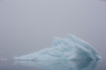 Icebergs in Fog, Ililussat, Greenland
