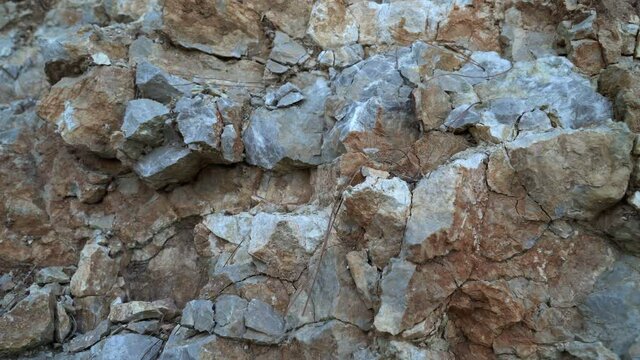 4k Stone Granite Wall Slider Shot
