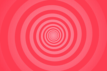 Red spiral background. Swirl, circular shape on red background.