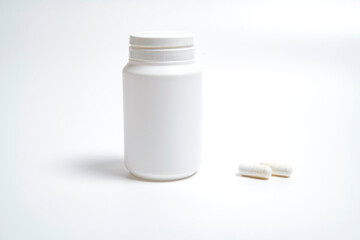 bottle and pills