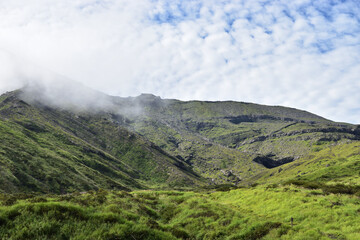 Fototapeta na wymiar Image of Mountain range with clouds