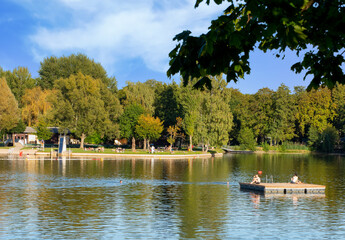 Darmsdat, Stadtpark und Schwimmbad Grosser Woog
