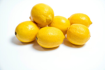lemons isolated on white background