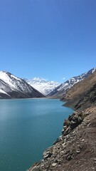 landscape in the Andes Mountains 