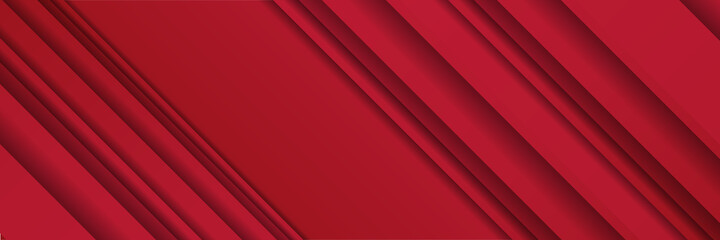 Abstract red banner vector background. Web banners of  diagonal red elements