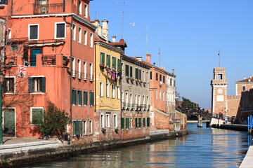 Fototapeta na wymiar Urban scenic of Venice, Italy