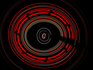 black and red spiral