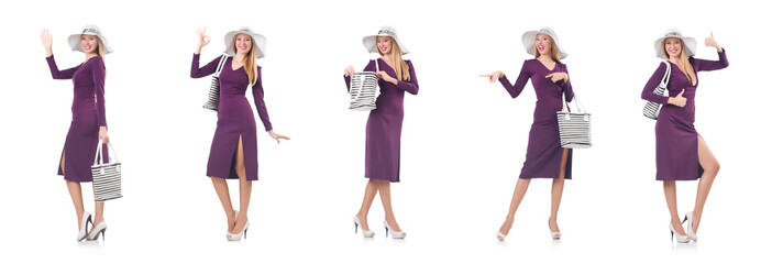 Woman with bag in fashion concept