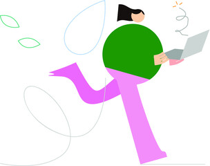 イラスト/グラフィック素材：仕事にトラブルがあった困っている人
