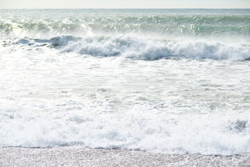 波　 太平洋　渥美半島　 愛知県田原市　日本