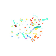 Sprinkles grainy. Cupcake donuts background.