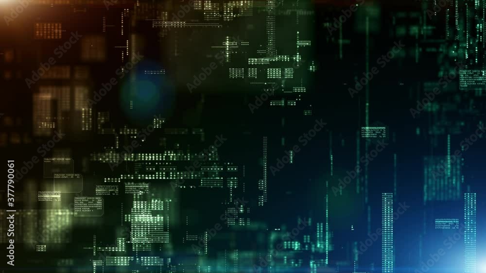 Poster digital cyberspace and digital data network connections concept. transfer digital data hi speed inte