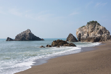 波　 太平洋　渥美半島　 愛知県田原市　日本　