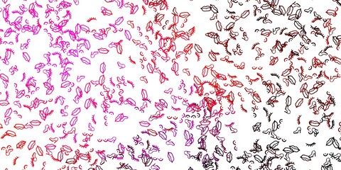 Light Purple, Pink vector pattern with feminism elements.