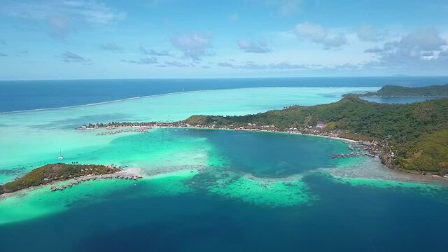 view from the sea bora bora