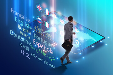 Concept of online foreign language translation and learning