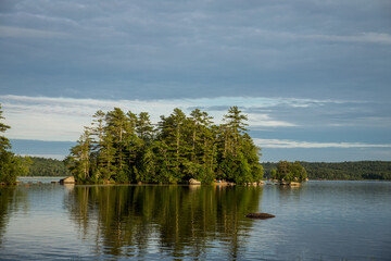 lake and trees