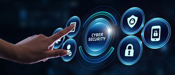 Cyber security data protection business technology privacy concept.