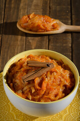 Brazilian dessert sweet of pumpkin