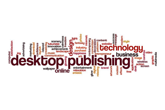 Desktop publishing cloud concept