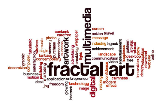 Fractal art cloud concept