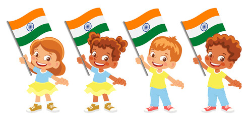 India flag in hand set