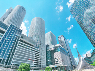 名古屋駅周辺の高層ビル 