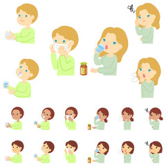 風邪、体調不良、感染予防／Cold, illness, infection prevention