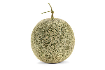 Cantaloupe on white background