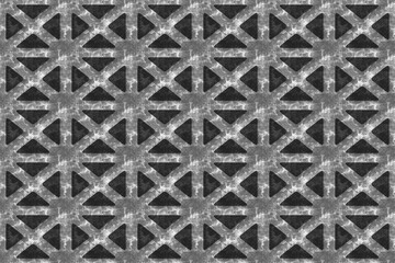 grey metal mesh lattice grate surface background