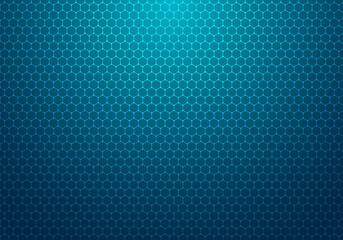 Fototapeta na wymiar Abstract blue hexagon with dot pattern technology background