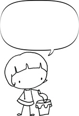 vector cartoon throw the used masks in the trash