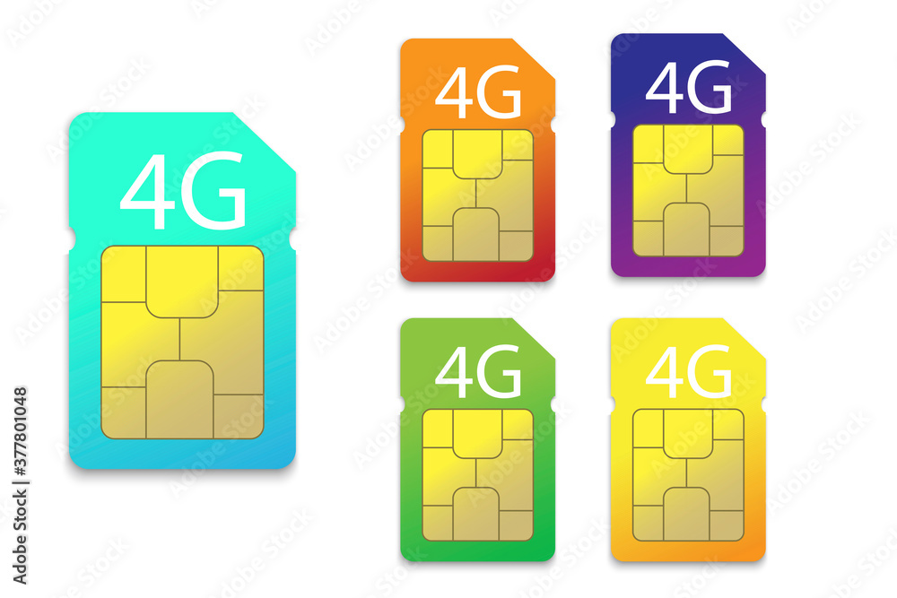 Poster 4g sim card. mobile connection. wireless network. technologies for the internet. maps for the smartp