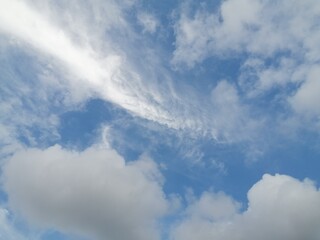 blue sky with clouds