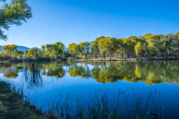 Fototapeta premium An overlooking landscape view of Cottonwood, Arizona