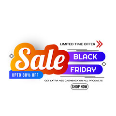 Black friday sale colorful design modern background