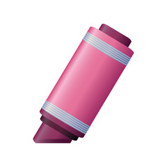 purple wax crayon on white background